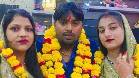 Agra man celebrates Karwa Chauth with 2 wives, dramatic pictures draw ...
