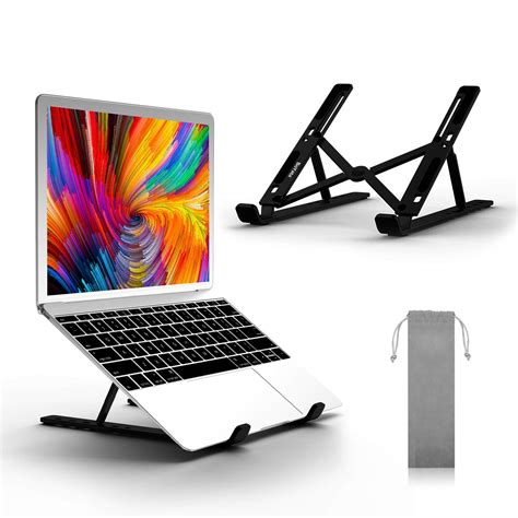 Boyata Laptop Stand Adjustable Portable Laptop Holder For Desk Aluminum ...