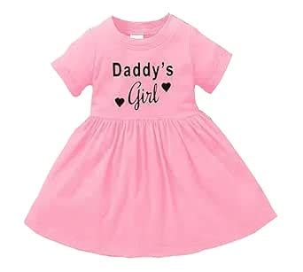 Buy Little Girls Printed Frock Baby Pink Look Trendy Stylish and ...