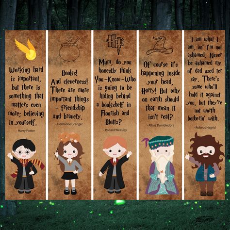 Harry Potter Bookmark Printables | dev.onallcylinders.com