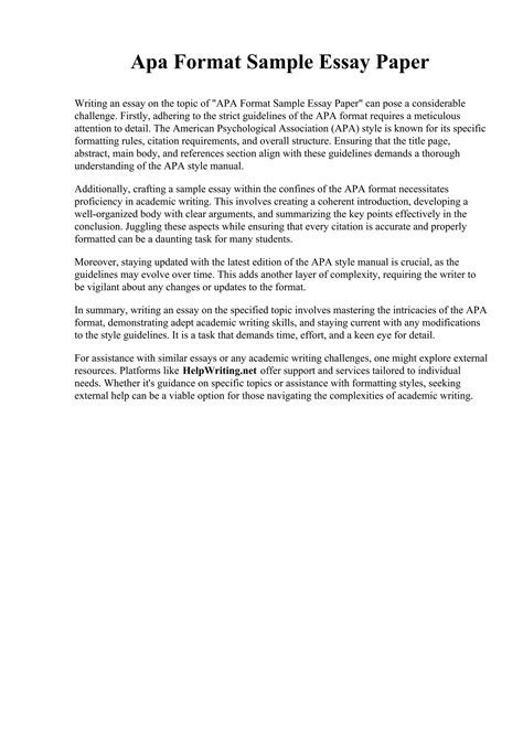 Image result for APA Format One Page Paper