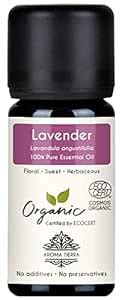 Aroma Tierra Organic Lavender Essential Oil - 10ml - 100% Pure, Natural ...