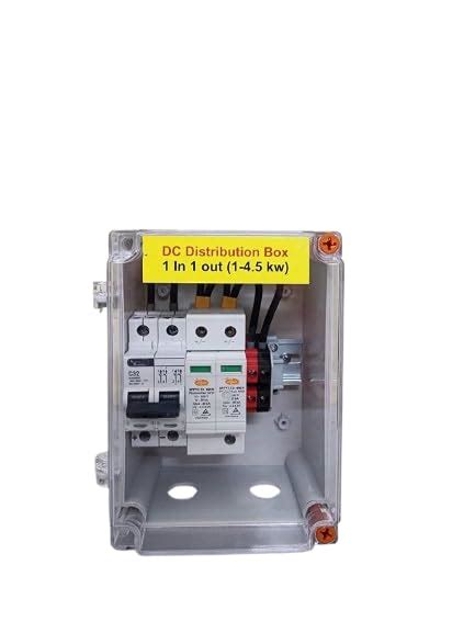 DCDB With L&t mcb and sibass SPD, 1-6 kW Power Range, 1-In-1-Out ...
