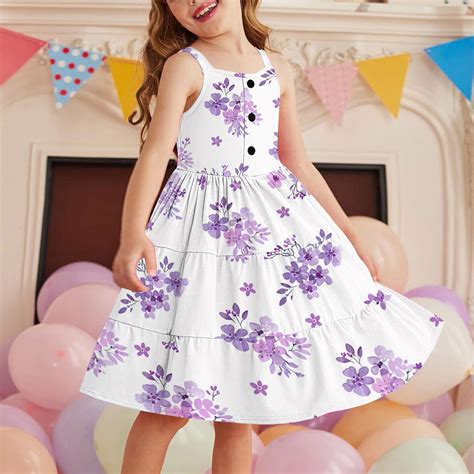 ATOGUTA Big Girls Dresses Skater Twirl A Line Dress Summer Sleeveless ...