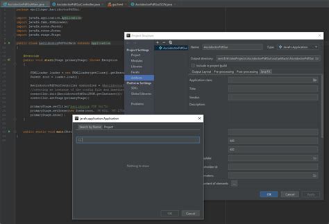 Image result for Missing JavaFX Application Class On IntelliJ