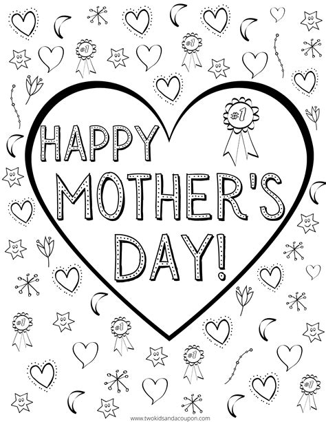 Free Printable Mother's Day Coloring Pages for Kids