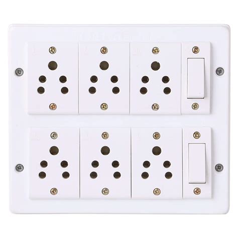 Mr.BAHUL Power Strip Extension Multi Outlet Board Fitted with 2 Anchor ...