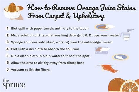 How To Remove Orange Juice Stains From Carpet And Upholstery