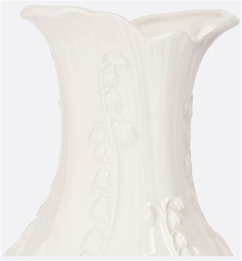 꽃병 화이트 세라믹 & 입체 Lily Dior 모티브 | DIOR