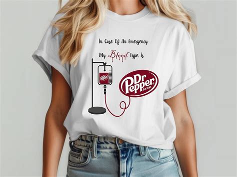 Dr. Pepper Shirt, My Blood Type is Dr. Pepper Shirt, Cute Dr Pepper ...