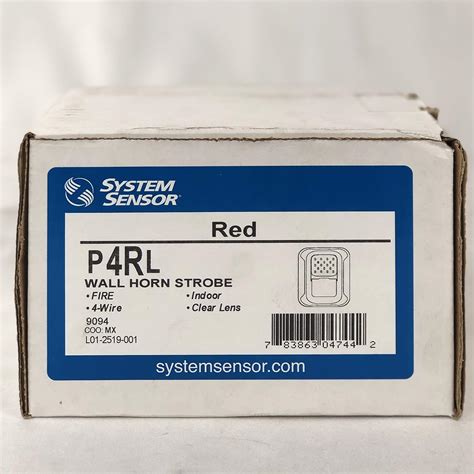 System Sensor P4RL 4-Wire, Horn Strobe, Replaces The India | Ubuy