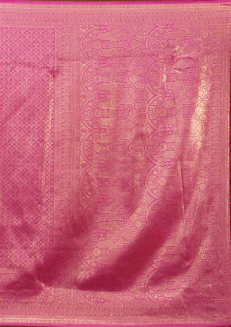 Buy Pink Zariwork Soft Silk Saree - Koskii
