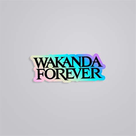 Celebrate Wakanda Forever with Marvel's Holographic Sticker – Limited ...