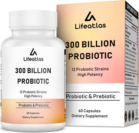 Amazon.com: 300 Billion CFU Probiotics - Probiotics for Women and Men, 12 Probiotic Strains Plus ...