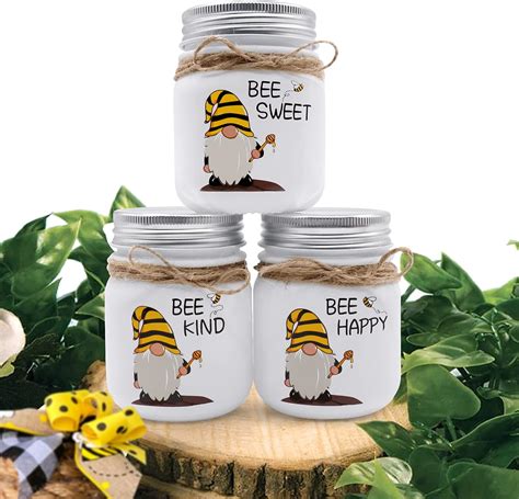 Nefelibata Bee Gnome Mini Mason Jars, Honey Bee India | Ubuy