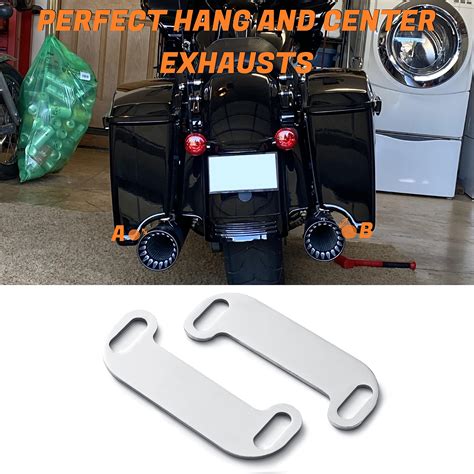 Snapklik.com : Exhaust Hangers Kit For Harley Touring Muffler Mount, Including Rubber Grommet ...