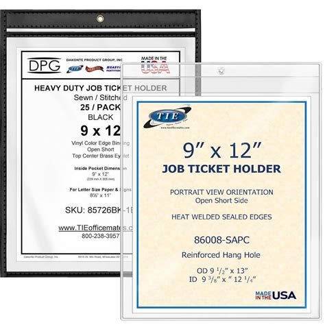 Heavy Duty Job Ticket Holders