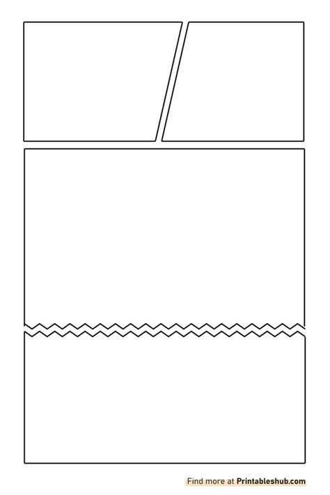 Free Printable Comic Strips/Pages Templates [PDF Included] - Printables Hub