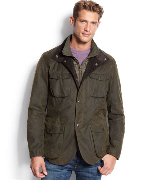 Barbour Ogston Waxed Jacket in Green for Men | Lyst