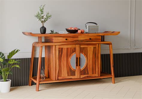 Buy Swifty Console Table (Honey Finish) Online in India | UrbanWood