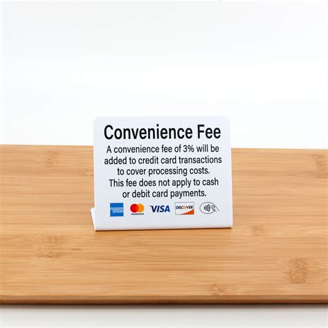 3pk Payment Signs W/ Convenience Fee, L Style Counter Sign, Free ...