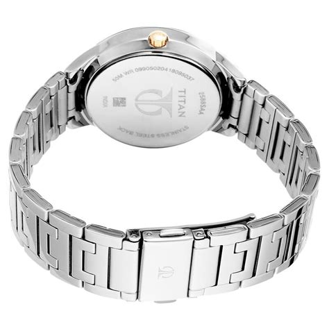 Buy Online Titan Workwear Rose Gold Dial Quartz Multifunction Stainless ...