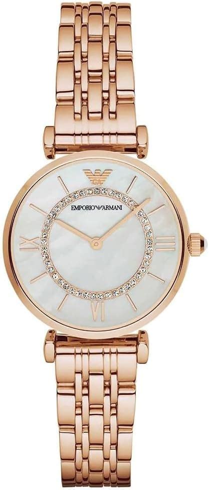 Buy Emporio Armani Dress Womens Quartz Wrist Watch Analog 32 mm Round ...