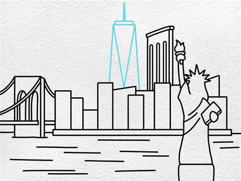 How to Draw New York City - HelloArtsy