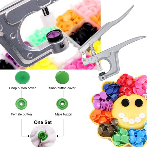 EuTengHao 1440Pcs Plastic Snap Fasteners Kit - T5 India | Ubuy