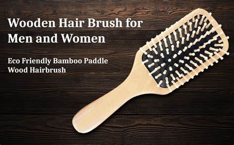 Buy Mini House Handmade Neem Wooden Hair Brush for Men and Women | Eco ...