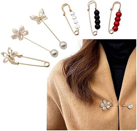 Brooch Pin, Neckline Safety Pin, Small Brooches for Women, Brooch ...