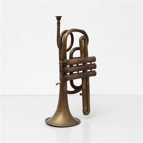 Traditional Spanish Brass Trumpet, circa 1960 For Sale at 1stDibs
