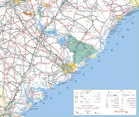 Beaches of South Carolina Map | Beach Map
