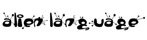 Alien Language Font 的图像结果