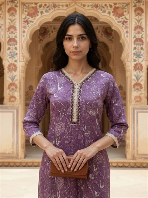 Rayon Printed Straight Calf Length Kurta –Rangita