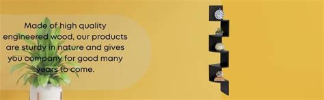 WOOD KARTINDIA Woodkartindia Black Wooden Corner Zigzag Wall Shelf for ...