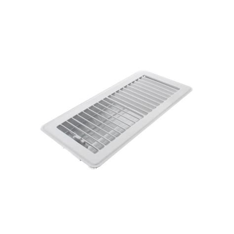 10 x 4 Floor Register White