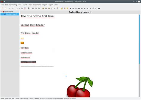 Image result for How to Use Cherry Tree Note Taking