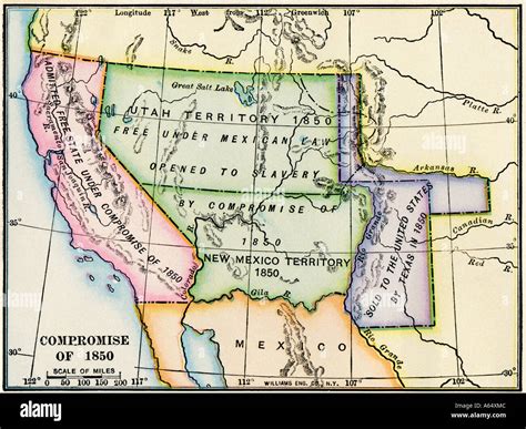 Compromise Of 1850 Map
