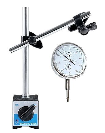 Mass Pro Dial Indicator Gauge with Adjustable Magnetic Base Stand 0 ...