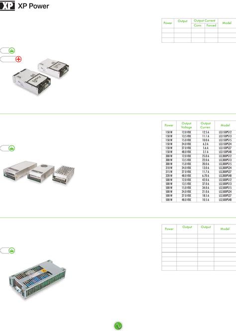 Power Supply Catalog Datasheet by XP Power | Digi-Key Electronics