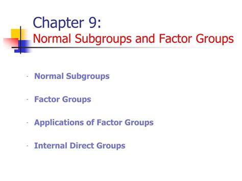 Normal Subgroups 的图像结果