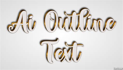 Image result for Ai Outline Text