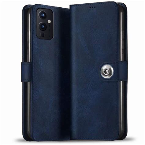 TheGiftKart Genuine Leather Finish Flip Back Cover for OnePlus 9 5G ...