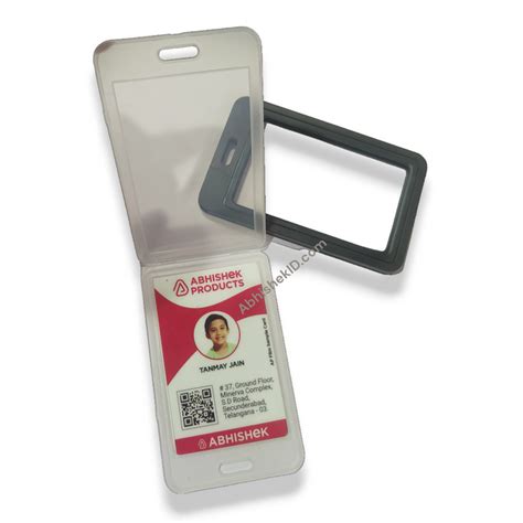 Black Jacket Holder - Heavy Indian Grade 54x86mm PVC ID Card Holder ...