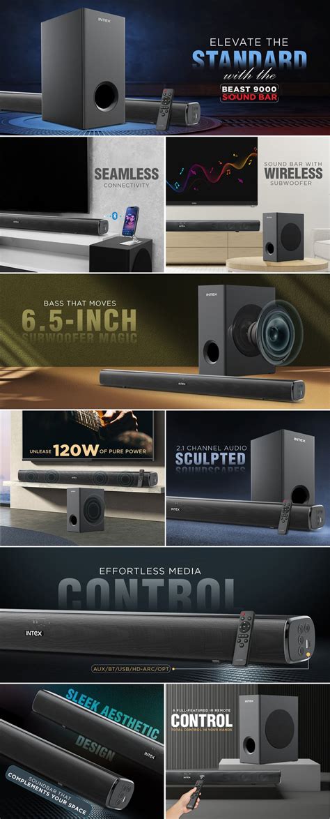 Beast 9000 2.1 Ch Wireless Soundbar – Intex Technologies