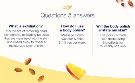 Buy Dove Exfoliating Body Polish Scrub for Dry Skin with Crushed Almond ...