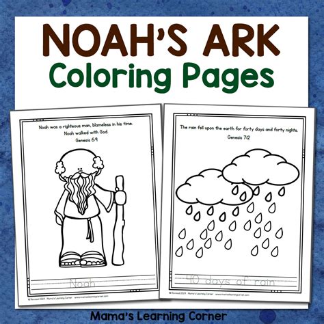 Preschool Noah 039 S Ark Coloring Page Noah Ark Ink Drawing ...