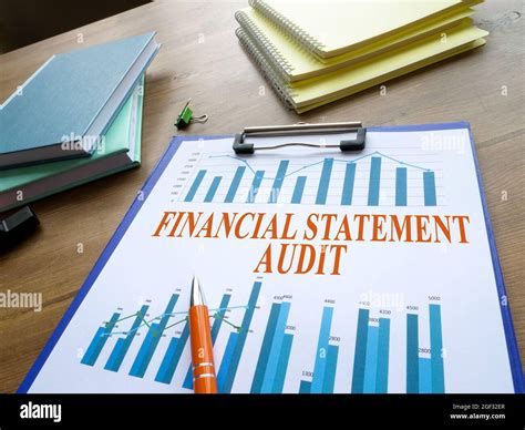 Financial statement audit report with business graph Stock Photo - Alamy