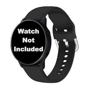 STRAPY 20mm Soft Silicone with Metal Buckle Strap Replacement Belt Band ...